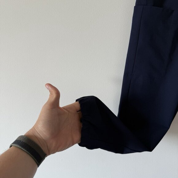 Womens FIGS Technical Collection Navy Blue Polyester Blend Scrub Pants Size S - Picture 7 of 16